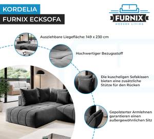 Ecksofa Kordelia Grau