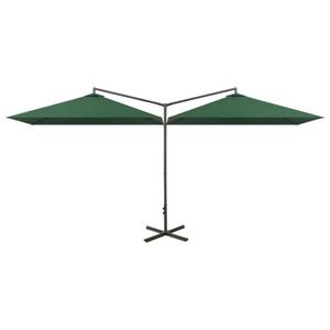 Parasol d'extérieur Vert - Métal - Textile - 290 x 260 x 600 cm