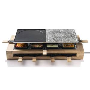 Raclette-Grill Schwarz - Metall - 15 x 27 x 58 cm