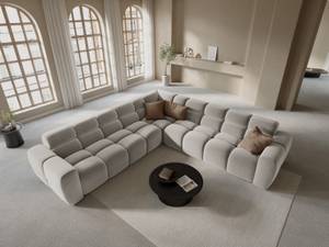 Ecksofa LISA 5 Sitzplätze Beige