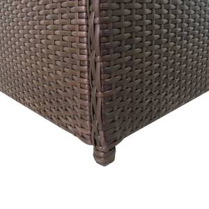 Garten-Aufbewahrungsbox Braun - Polyrattan - 50 x 60 x 120 cm