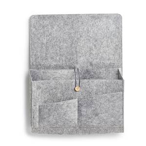 Couch-Organizer, Filz, grau Grau - Kunststoff - 7 x 30 x 40 cm