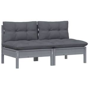 Gartensofa (2er Set) 3012376 Grau