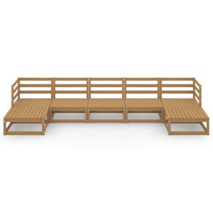 Garten-Lounge-Set (7-teilig) 3009736-1 Braun - Massivholz - Holzart/Dekor - 70 x 30 x 70 cm