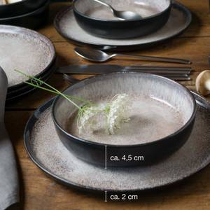 VIDA Keramik Dinner Geschirr-Set 12tlg Beige - Ton - Porzellan