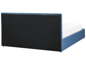 Lit double DREUX Noir - Bleu - Largeur : 171 cm