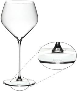 Chardonnay Weingläser Veloce 2er Set Glas - 12 x 25 x 12 cm