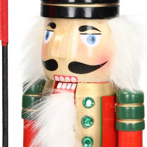 Nussknacker Figur handbemalt Schwarz - Rot