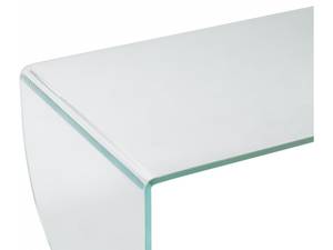 Table basse KINAMI Vert - Verre - 55 x 40 x 100 cm