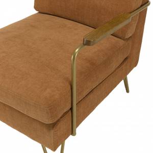 Lounge-Sessel Stoff orange Orange - Textil - 75 x 74 x 62 cm
