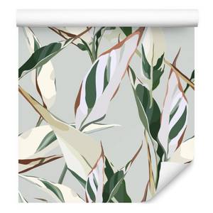 Papier Peint feuilles tropicales nature Vert - Papier - 53 x 1000 x 1000 cm