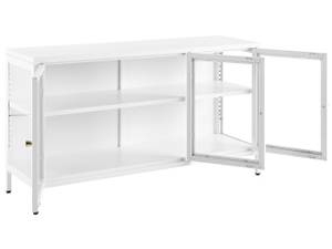 Buffet NEWPORT Blanc - Métal - 115 x 65 x 35 cm