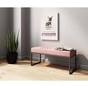 Banc Smart Rose foncé - Textile - 90 x 40 x 40 cm