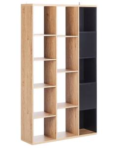 Bücherregal BANGOR Schwarz - Braun - Holzwerkstoff - 99 x 175 x 26 cm