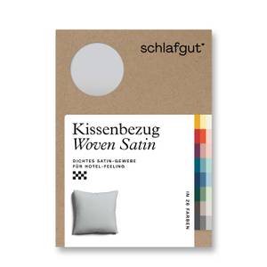 Kissenbezug Woven Satin Hellgrau - 40 x 3 x 40 cm