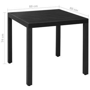 Garten Essgruppe (5-teilig) 3070625 Schwarz - Metall - 80 x 74 x 80 cm