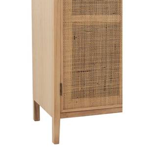 Armoire TSARA Beige - Bois massif - 80 x 140 x 40 cm