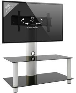 Valeni Mini Meuble TV avec 2 Largeur : 95 cm