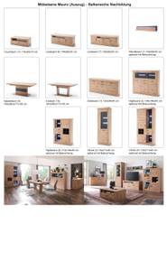 Vitrine Mauro 4 Braun - Holzwerkstoff - Holzart/Dekor - 110 x 211 x 45 cm