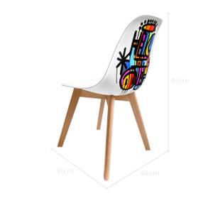 Chaise Hello by Dalas Randalas Bleu - Matière plastique - 46 x 81 x 51 cm