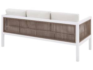 Sitzgruppe BORELLO 4-tlg Beige - Braun - Weiß - Metall - 159 x 66 x 70 cm