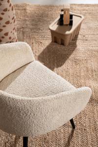 Fluffy fauteuil pour enfants blanc. Blanc - En partie en bois massif - 52 x 52 x 47 cm