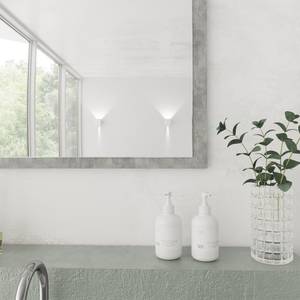 Badspiegel Grau - Weiß - Glas - 45 x 60 x 2 cm