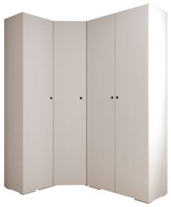 Garderobe Inova 2 Z3 Schwarz - Weiß - Holzwerkstoff - Massivholz - 182 x 237 x 47 cm