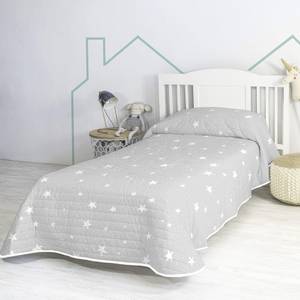 LITTLE STAR GREY TAGESDECKE Grau - Textil - 4 x 180 x 260 cm