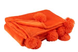 Decke Festive Fusion Orange - Textil - 130 x 1 x 170 cm