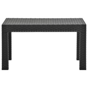 Garten-Lounge-Set Grau - Kunststoff - Polyrattan - 58 x 41 x 58 cm