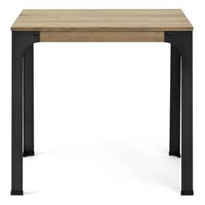 Table salle à manger Bristol 70x70x75 cm Noir - Bois massif - Bois/Imitation - 70 x 76 x 70 cm