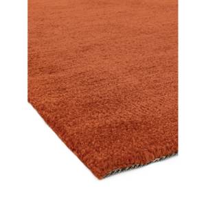 Tapis de salon moderne tissé plat LOU Orange - 200 x 290 cm