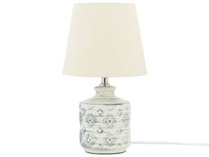 Lampe de table ROSANNA Beige - Bleu - Blanc - Céramique - 20 x 35 x 20 cm