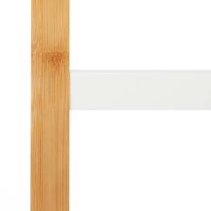 Handtuchhalter Bambus natur/weiß Braun - Weiß - Bambus - Holzwerkstoff - 41 x 103 x 28 cm