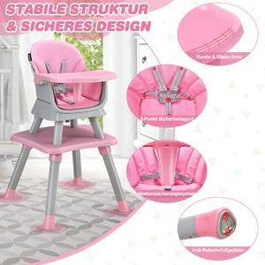 6-in-1 Babyhochstuhl Pink