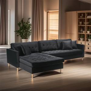 Chaiselongsofa Marino Deluxe Schwarz