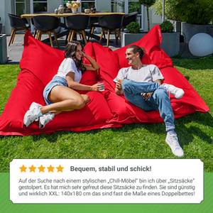 XXL Outdoor Sitzsack "Square" 140x180cm Rot