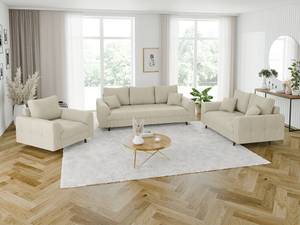 Sessel Neo Cord-Stoff Beige