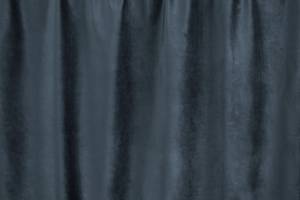 Blickdichter Samtvorhang mit Haken | Grau - Kunststoff - 150 x 250 x 250 cm