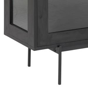 Sideboard Angus Schwarz - Holz teilmassiv - 140 x 82 x 40 cm