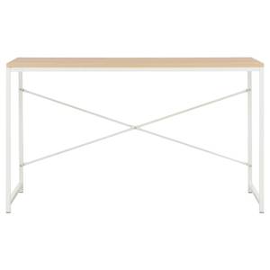 Computer Tisch Weiß - Holzwerkstoff - Massivholz - 120 x 70 x 120 cm