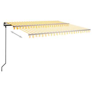 Auvent rétractable 3006677-2 Blanc - Jaune - 300 x 450 cm