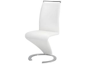 Freischwinger Stuhl TWIZY 6er-Set Weiß