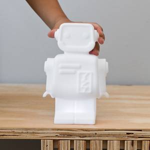 Veilleuse Robot 33cm Blanc - Matière plastique - 20 x 33 x 29 cm