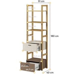 TRIDA Kinder-Bücherregal Breite: 51 cm