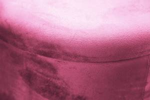 Hocker MARA Polsterhocker Pouf velvet Pink - Metall - 40 x 40 x 40 cm