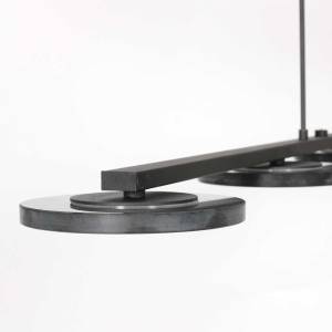 Lampe suspendue Turound Noir - Métal - 16 x 80 x 100 cm