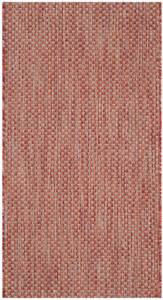 In & Outdoor Teppich Como Beige - Rot - 80 x 150 cm
