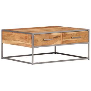 Couchtisch 247585 Braun - Metall - Massivholz - Holzart/Dekor - 75 x 35 x 75 cm